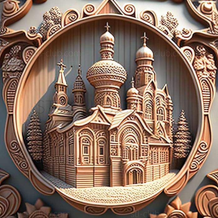 3D model Sergiyev Posad in Russia (STL)